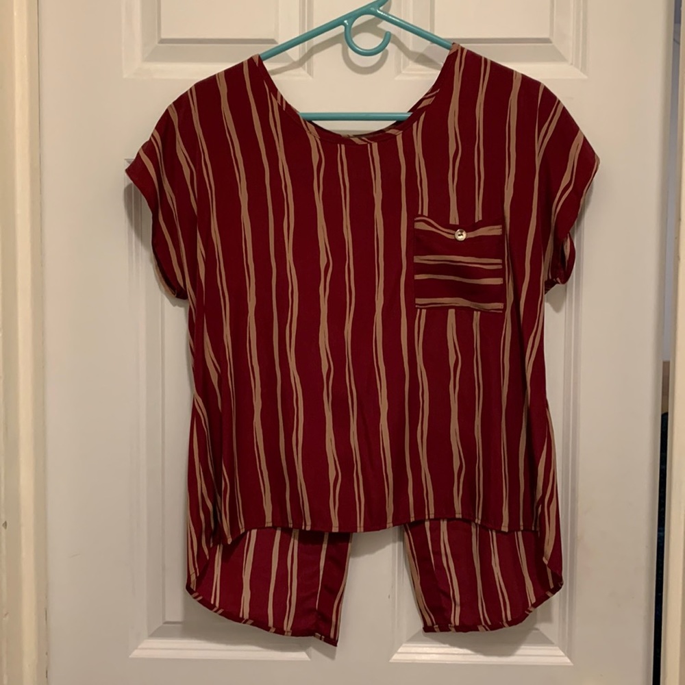 Maude Button back top